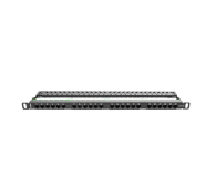 Akcesorium do szafy RACK Lanberg Patchpanel 24p 19" 0,5U UTP 5e organizer (czarny)